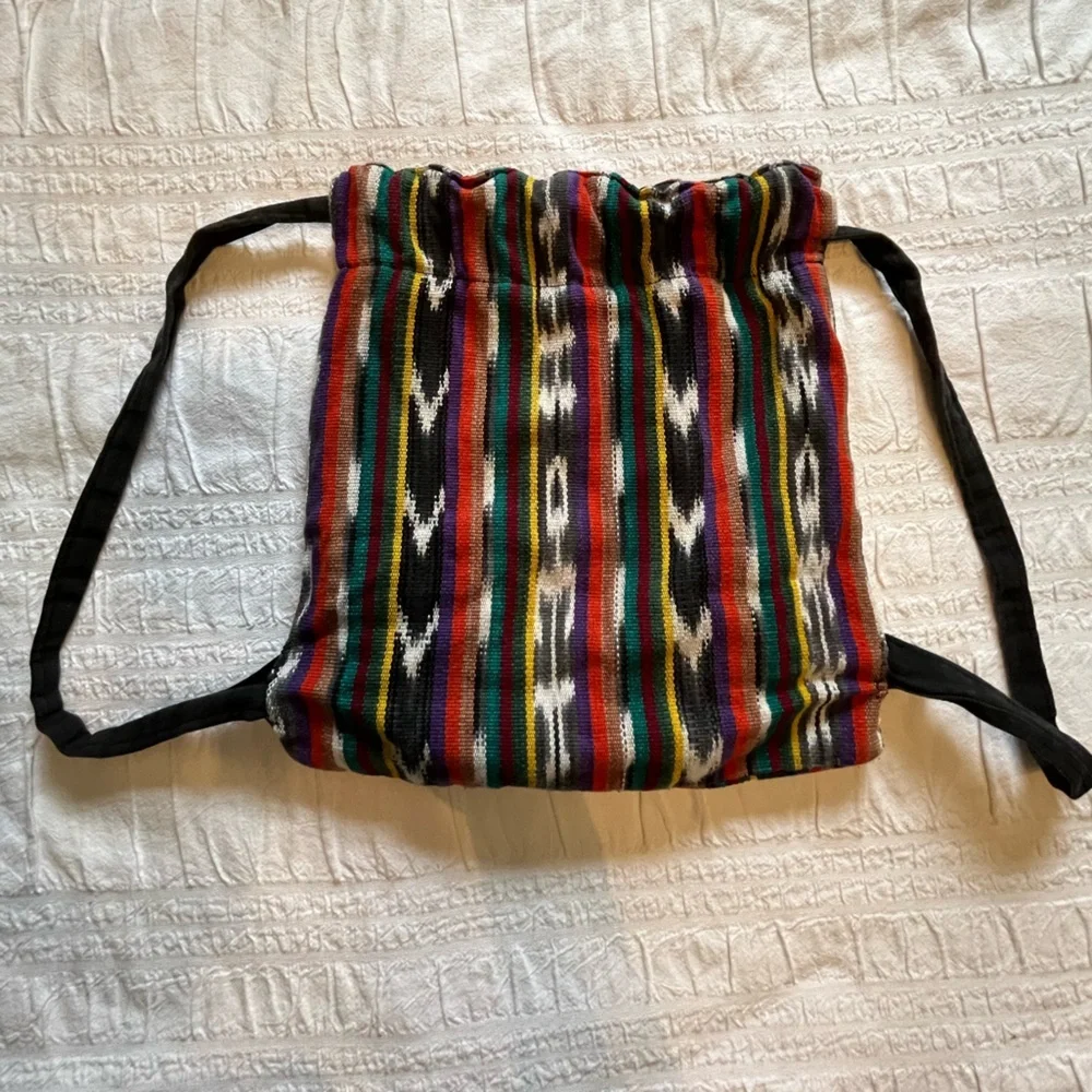 Boho Hippie Drawstring Backpack